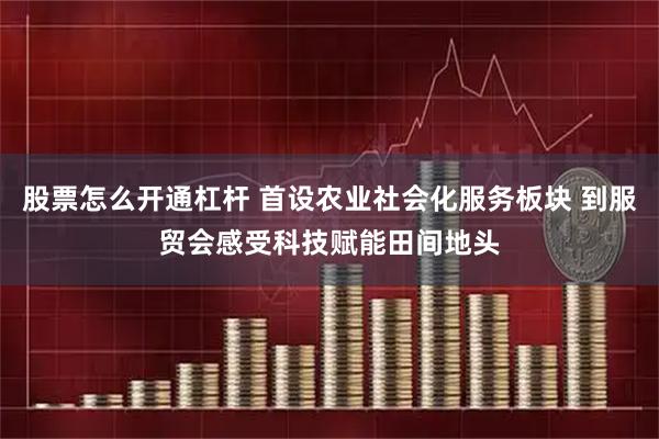 股票怎么开通杠杆 首设农业社会化服务板块 到服贸会感受科技赋能田间地头